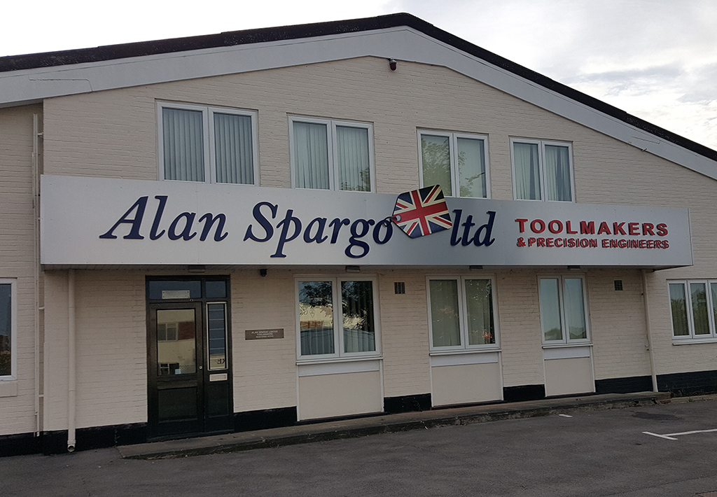 Alan Spargo Ltd building fascia sign by Signscope